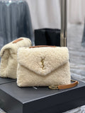 Soft Shearling Foldover Crossbody Bag 734535902