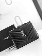 Quilted Leather Chain Shoulder Bag