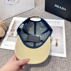 Premium Two-Tone Denim Baseball Cap - Adjustable Streetwear Hat