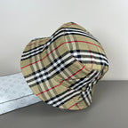 Heritage check cotton bucket hat