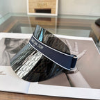 Monogram Sun Shield Visor in Elevated Navy Blue