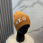 Knit Beanie in Khaki