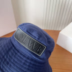 Blue Denim Bucket Hat with Long Straps