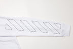 OFF WHITE Sickle sketch technique embroidery arrow Hoodies