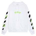 OFF WHITE liquid paint spray paint arrow Hoodies