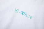 OFF WHITE Blue Arrow logo back T-Shirts