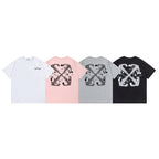 OFF WHITE logo-print Pink T-shirt