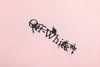 OFF WHITE logo-print Pink T-shirt