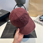 Embroidered Cotton Baseball Cap - Refined Minimalist Headwear