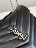 Quilted Leather Chain Shoulder Bag