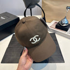 Embroidered Cotton Baseball Cap - Olive
