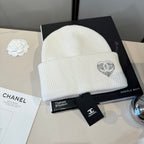 C/C Knit Beanie in white