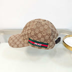 Sleek Beige Monogram Baseball Cap
