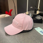 Elegant Pink Embroidered Cap for Minimalist Style