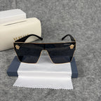 Modern Shield Sunglasses Oversized Flat-Top UV Protection Eyewear