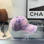 Vintage Washed Denim Baseball Cap - Adjustable Streetwear Hat