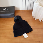 Knitted Beanie in Black