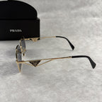 Geometric Gold Frame Sunglasses - Lightweight Metal UV Protection