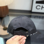 Premium Embroidered Baseball Cap - Classic Black Streetwear Hat