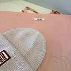 mm Knit Beanie in pink