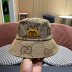 Classic Monogram Canvas Bucket Hat - Premium Unisex Streetwear