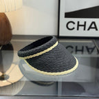 Woven Straw Visor Hat - Summer Sun Protection & Beach Accessory