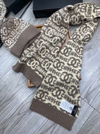 CC Cozy Knit Beanie and Scarf 2-Piece Set