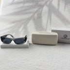 Modern Rectangular Frames | Translucent Gray Sunglasses UV Protection