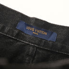 Louis Vuitton Logo-Print Slim-Fit Denim Jeans