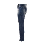 Louis Vuitton Logo-Print Denim Jeans