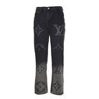 Louis Vuitton Logo-Print Slim-Fit Denim Jeans