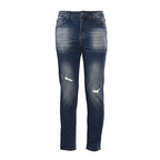 Louis Vuitton Logo-Print Denim Jeans