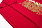Sp5der Spider Web Print Gothic Punk T-Shirt Red