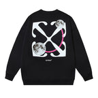 Off White Logo Cotton Sweatshirts