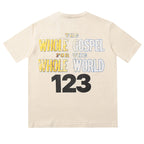 Fear Of God X RRR123 Dissolving Cross Letter Print T-shirt
