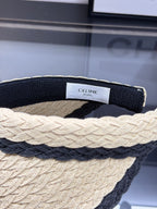 Summer Straw Sun Visor - Breathable Wide Brim Beach Cap for Women