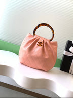 CC 26C Lambskin Handbag with Tortoiseshell Handles