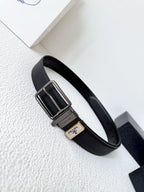 PA Designer Leather Belt Pin Buckle width 3.5cm