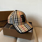 Vintage Check Adjustable Baseball Cap