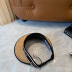 Pearl Accent Woven Sun Visor