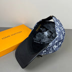 Monogram Denim-Style Baseball Cap