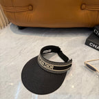 Women's Wide Brim Woven Sun Visor Hat