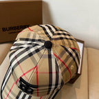 Vintage Check Adjustable Baseball Cap