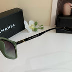 CC Square Sunglasses with Olive